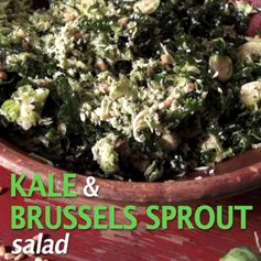 Kale and Brussels Sprout Salad