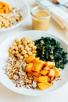 Kale and Sweet Potato Brown Rice Bowls