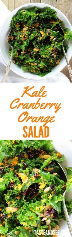 Kale Orange Cranberry Salad