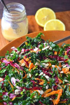 Kale Slaw with Lemon Sesame Dressing