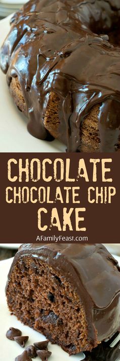 Kathy’s Chocolate Chocolate Chip Cake