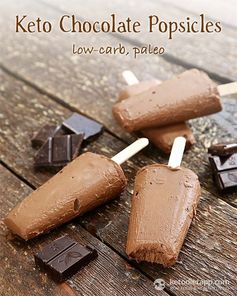 Keto Chocolate Popsicles