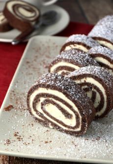 Keto Chocolate Roll Cake