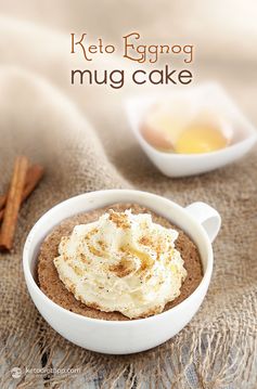 Keto Eggnog Mug Cake