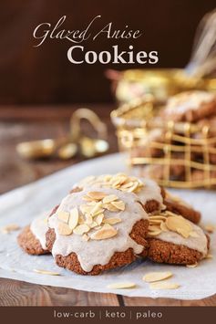 Keto Glazed Anise Holiday Cookies