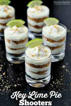 Key Lime Pie Shooters