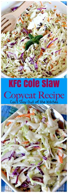 KFC Cole Slaw Copycat