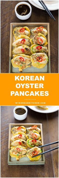 Korean Oyster Pancakes (Gul Jeon