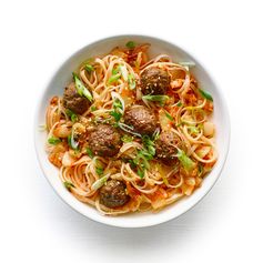 Korean Spaghetti and Meatballs