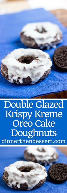 Krispy Kreme Glazed Oreo Cake Doughnut (Copycat