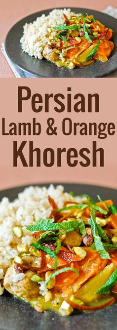 Lamb and Orange Khoresh Stew