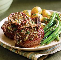 Lamb Chops with Lemon, Thyme & Mustard Butter