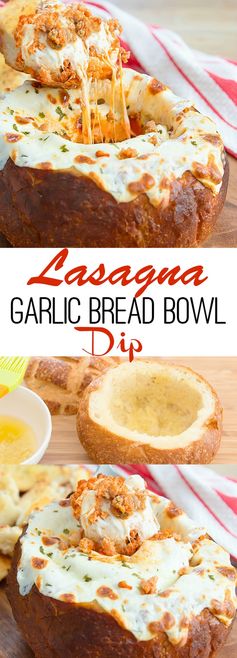 Lasagna Garlic Bread Bowl Dip