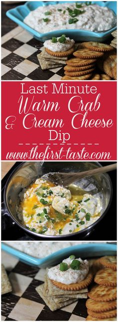 Last Minute Warm Crab & Cream Cheese Dip