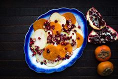 Late Autumn Fruit Salad with Gingered Kombucha Maple Vinaigrette