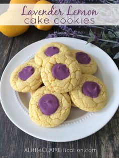 Lavender Lemon Cake Cookies