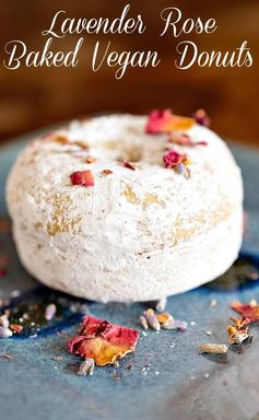 Lavender Rose Baked Donuts