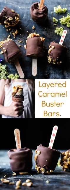 Layered Caramel Buster Bars