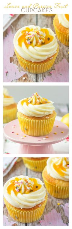 Lemon and Passion Fruit Cupcakes