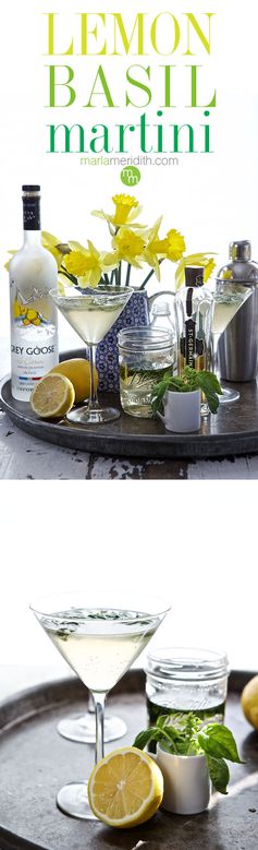 Lemon Basil Martini