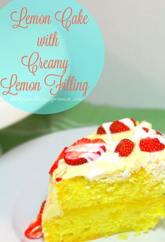 Lemon Cake with Creamy Lemon Filling