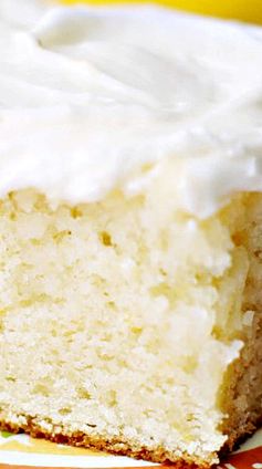 Lemon Cake with Sour Cream Lemon Icing