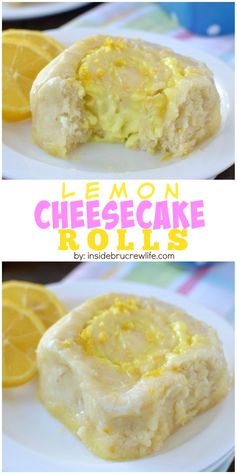 Lemon Cheesecake Rolls