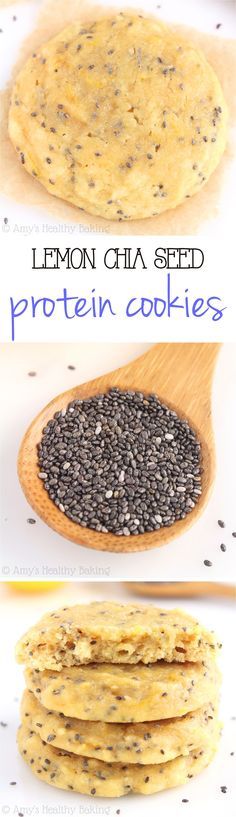 Lemon Chia Seed Protein Cookies