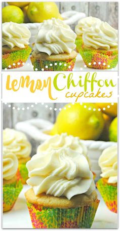 Lemon Chiffon Cupcakes