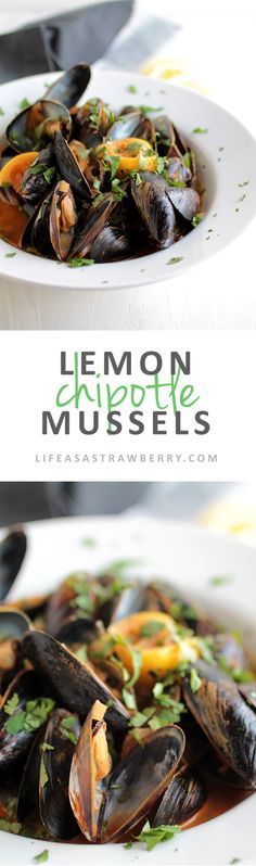 Lemon Chipotle Mussels