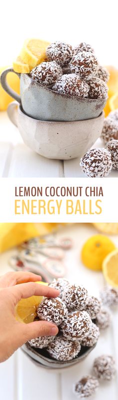 Lemon Coconut Chia Energy Balls