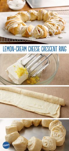 Lemon-Cream Cheese Crescent Ring