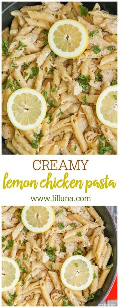 Lemon Cream Pasta with Chicken