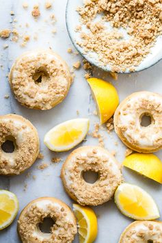 Lemon Donuts with a Crumble Topping