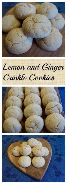 Lemon Ginger Crinkle Cookies