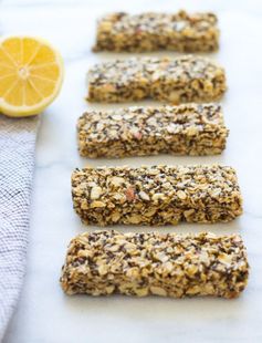 Lemon Honey Chia Granola Bars