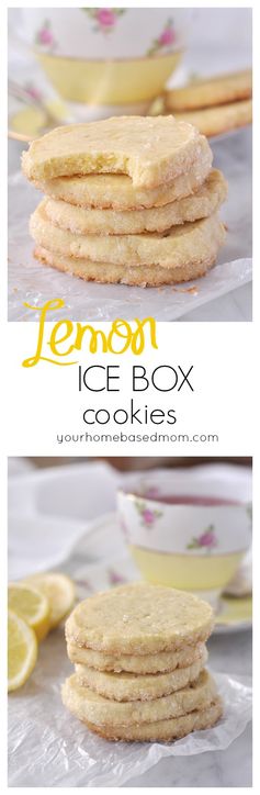 Lemon Icebox Cookies