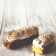 Lemon Meringue Eclairs