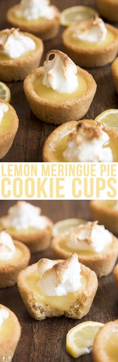 Lemon Meringue Pie Cookie Cups