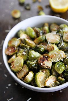 Lemon Parmesan Roasted Brussels Sprouts