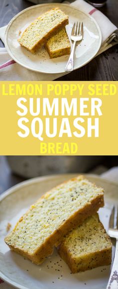 Lemon Poppy Seed Summer Squash Bread