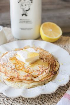 Lemon Ricotta Pancakes with Homemade Ricotta