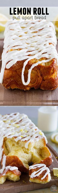 Lemon Roll Pull-Apart Bread