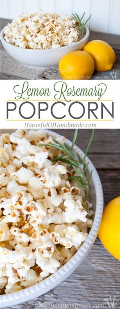 Lemon Rosemary Popcorn