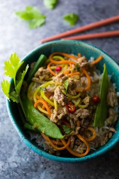 Lemongrass Thai Ground Pork Stir Fry