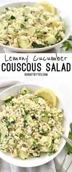 Lemony Cucumber Couscous Salad