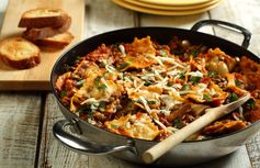 Lentil & Ravioli Skillet