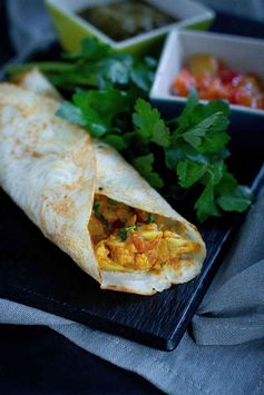 Lentil Crepes (Dosa with Cauliflower Curry