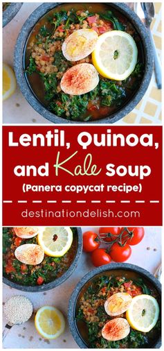 Lentil, Quinoa, and Kale Soup