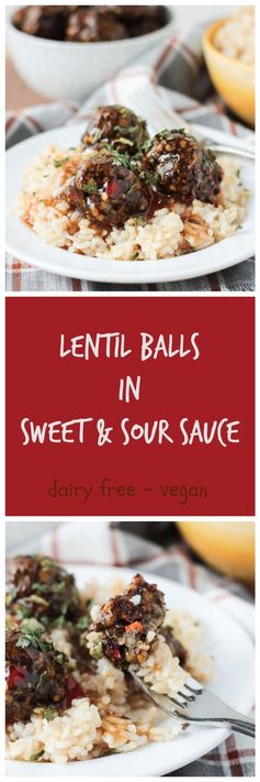 Lentils Balls in Sweet and Sour Sauce